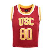USC Trojans Women's Hype and Vice Cardinal Cropped Basketball Jersey